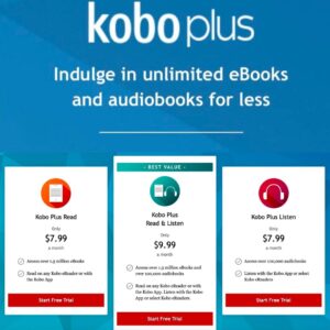 Kobo Plus. Indule in unlimited ebooks and audiobooks for less. Shows plans available.